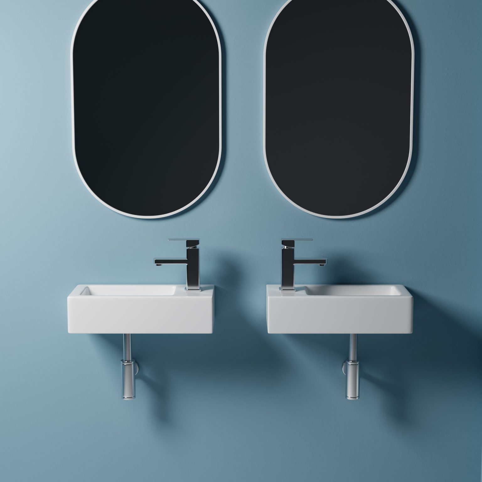 Small bathroom sink- mini sink – Wall Mounted Rectangle Ceramic Wash Basin